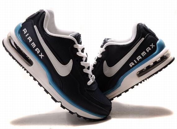 New Men'S Nike Air Max Ltd Black/ White/Lightskyblue